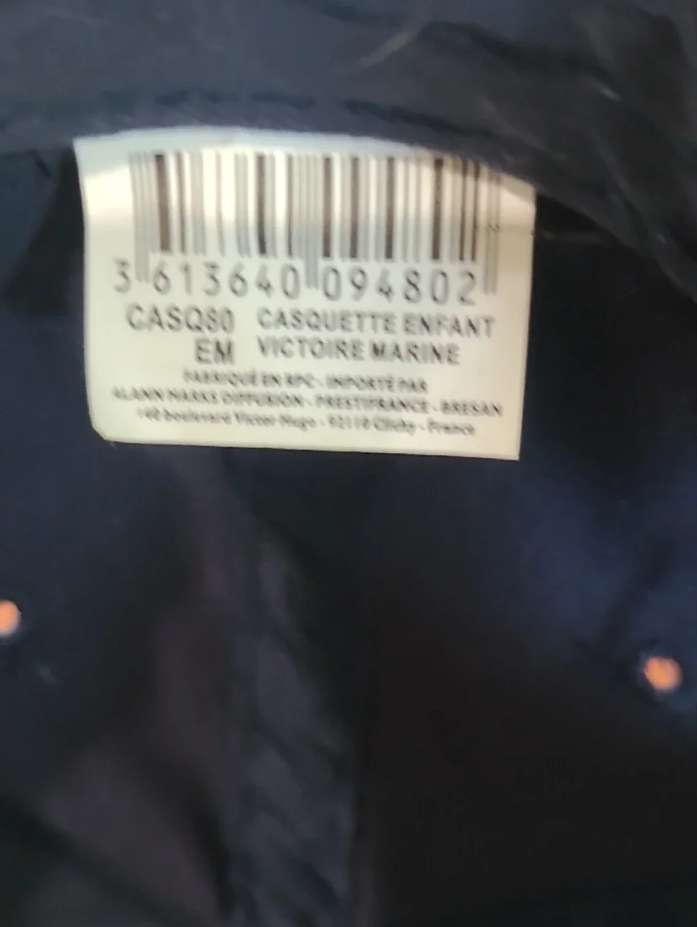 Vtg. Monte Carlo Monaco Embroidered Kids Racing Cap - Navy